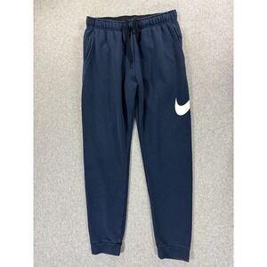 Nike Dri Fit White Label Cotton Blend Jogger‎ Sweatpants (Men's Medium) Blue -